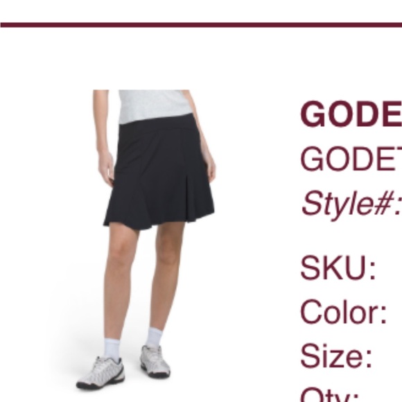 NWT G Lifestyle Women's Skort with Pockets - Picture 6 of 7